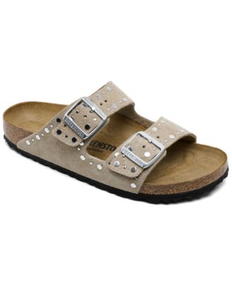 Birkenstock Women's Arizona Rivets Suede Leather Sandals from Finish Line
