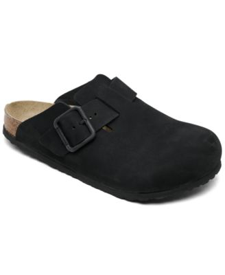 Мужские замшевые тапочки-мюли Birkenstock Boston Nubuck Leather
