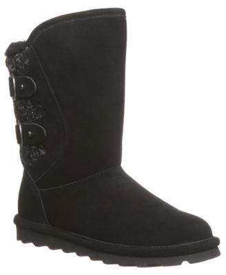 BEARPAW Women's Jenni Knit Back Accent Mid-Calf Boots
