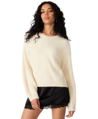Steve Madden Женский свитер Carmen Crewneck Fuzzy-Knit