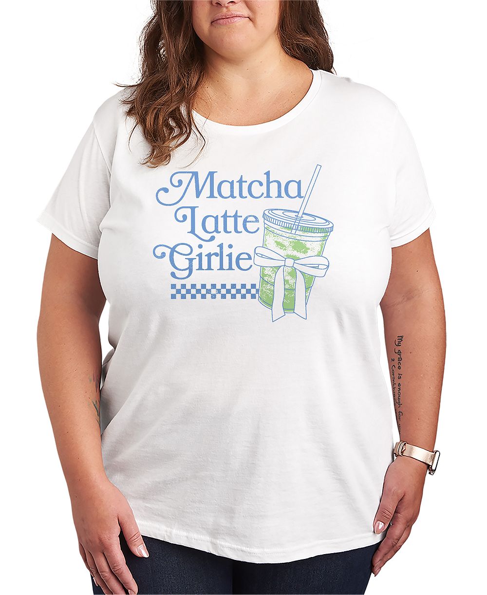Hybrid Apparel Женская футболка с принтом Matcha Latte, короткий рукав