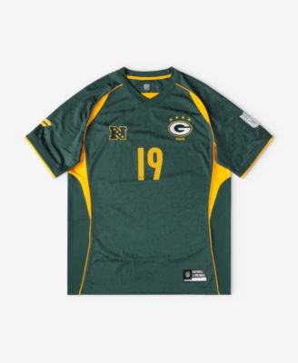 Fanatics Big Boys and Girls Green Green Bay Packers Football x Football V-Neck Fan Jersey