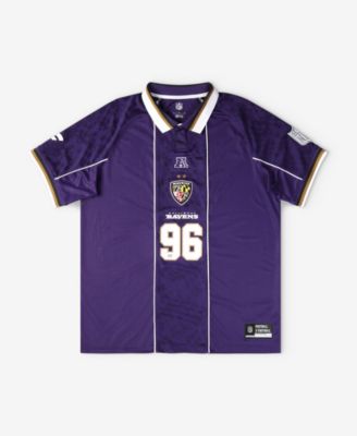 Fanatics Big Boys and Girls Purple Baltimore Ravens Football x Football Collared Fan Jersey