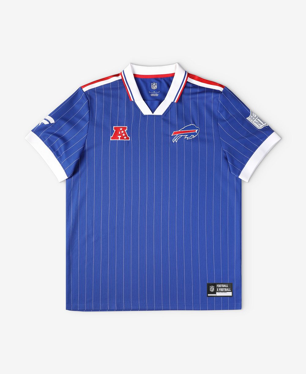 Детская джерси Fanatics Big Boys and Girls Royal Buffalo Bills Football x Football Collared Fan