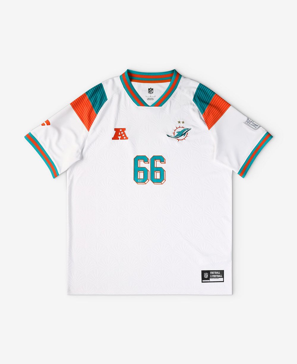 Fanatics джерси V-образный вырез Miami Dolphins, белая, для мальчиков и девочек