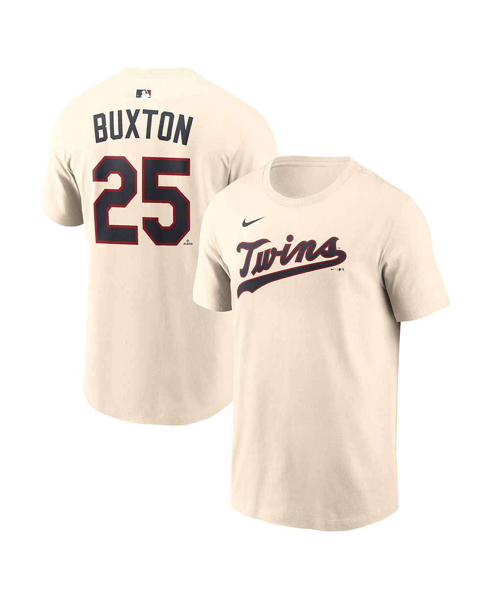 Nike Men's Byron Buxton Cream Minnesota Twins 2026 Field of Dreams Name & Number T-Shirt