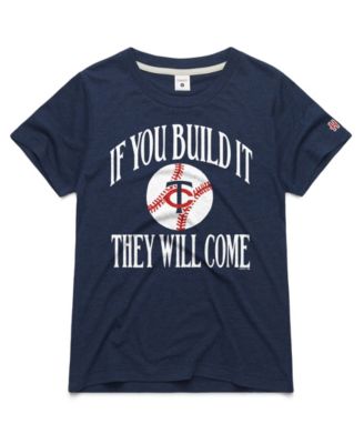 Homage Women's Navy Minnesota Twins 2026 Field of Dreams If You Build It Tri-Blend T-Shirt