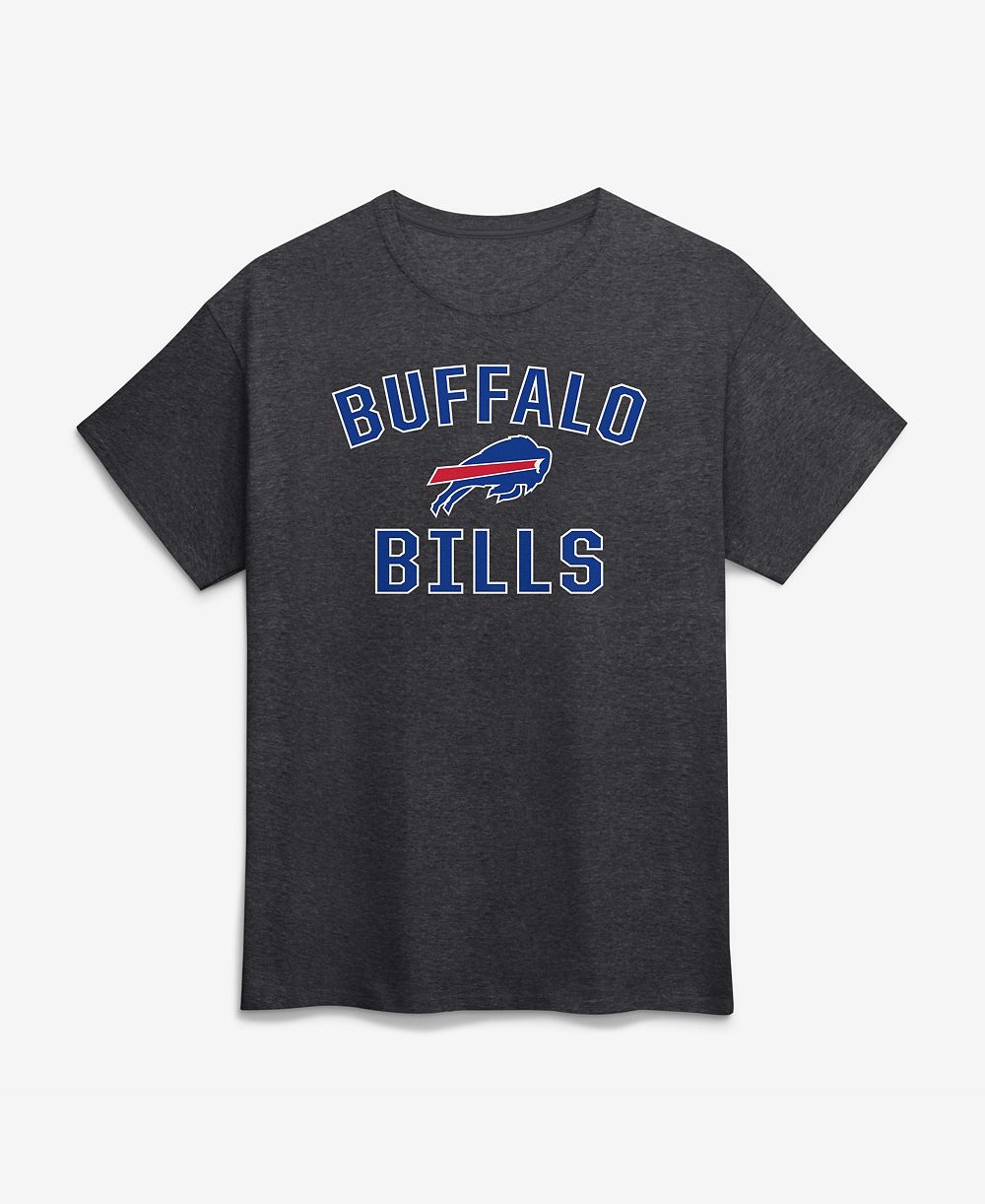 Мужская футболка Logo Athletic Buffalo Bills Cotton Victory Arch темно-серая