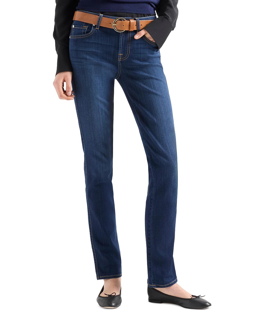 7 For All Mankind женские джинсы Kimmie с высокой посадкой и прямым кромом