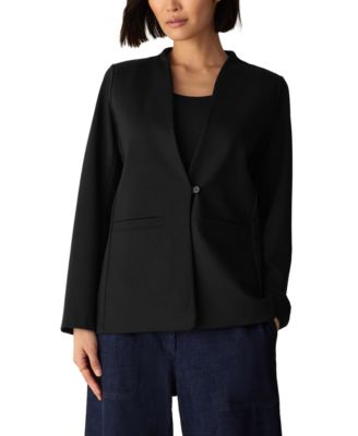 Eileen Fisher укороченный удлиненный блейзер с V-образным вырезом и длинным рукавом