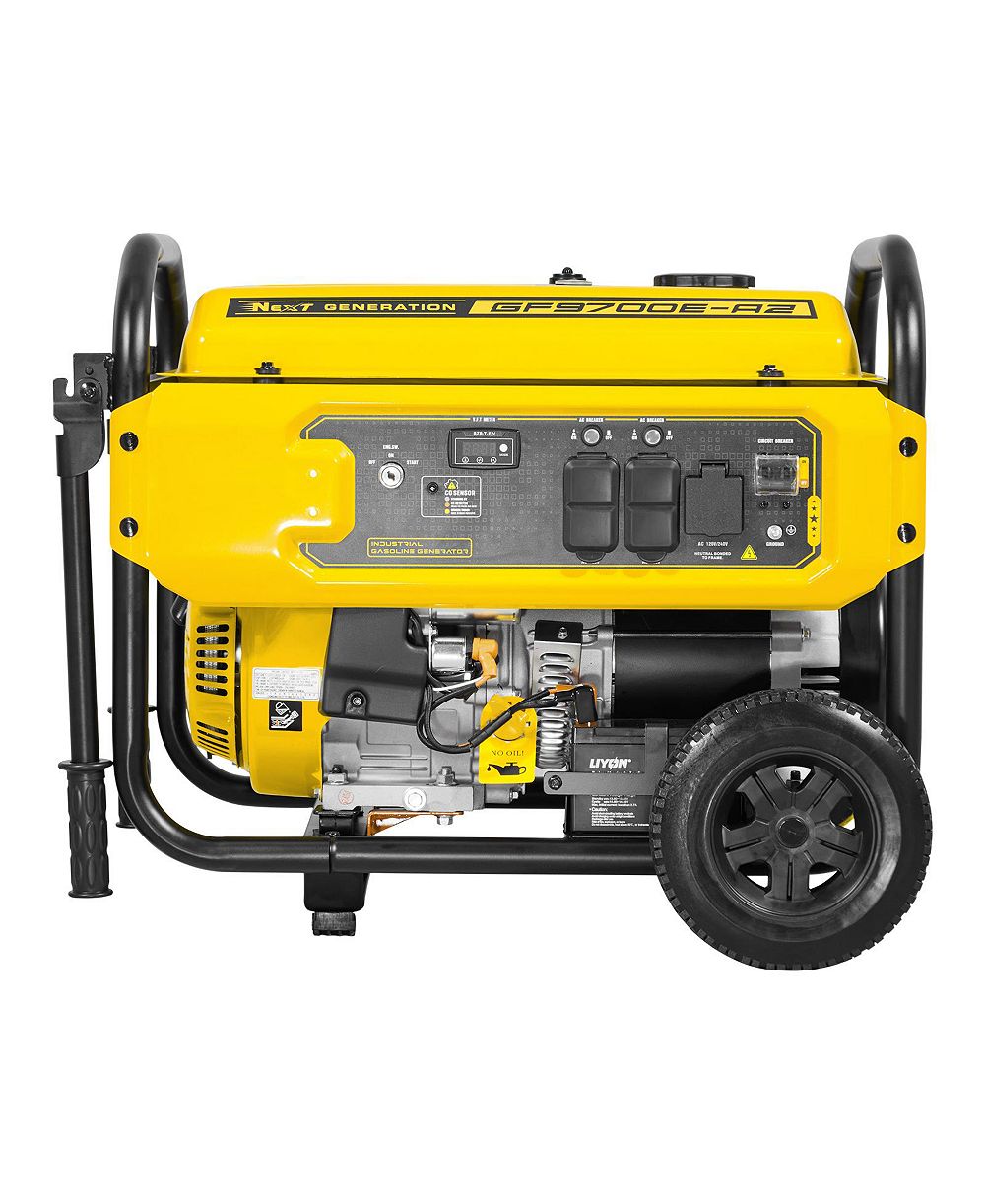 SEVORLEY 9625W Peak Portable Gas Generator with Electric Start and CO Sensor