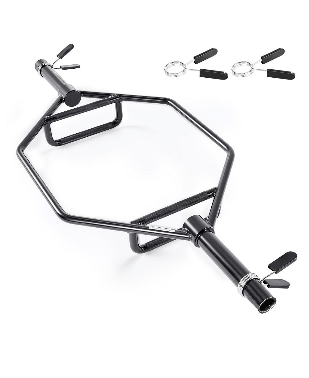 SEVORLEY Trap Bar Hex Bar with Knurled Grips, 2-Inch Shrug Barbell, 800 lbs Capacity for Home Gym