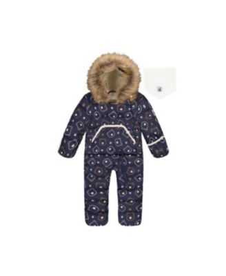 Детский комбинезон Deux par Deux Baby Girl 3M TO 24M Snug One Piece Snowsuit Printed Teddy Bears