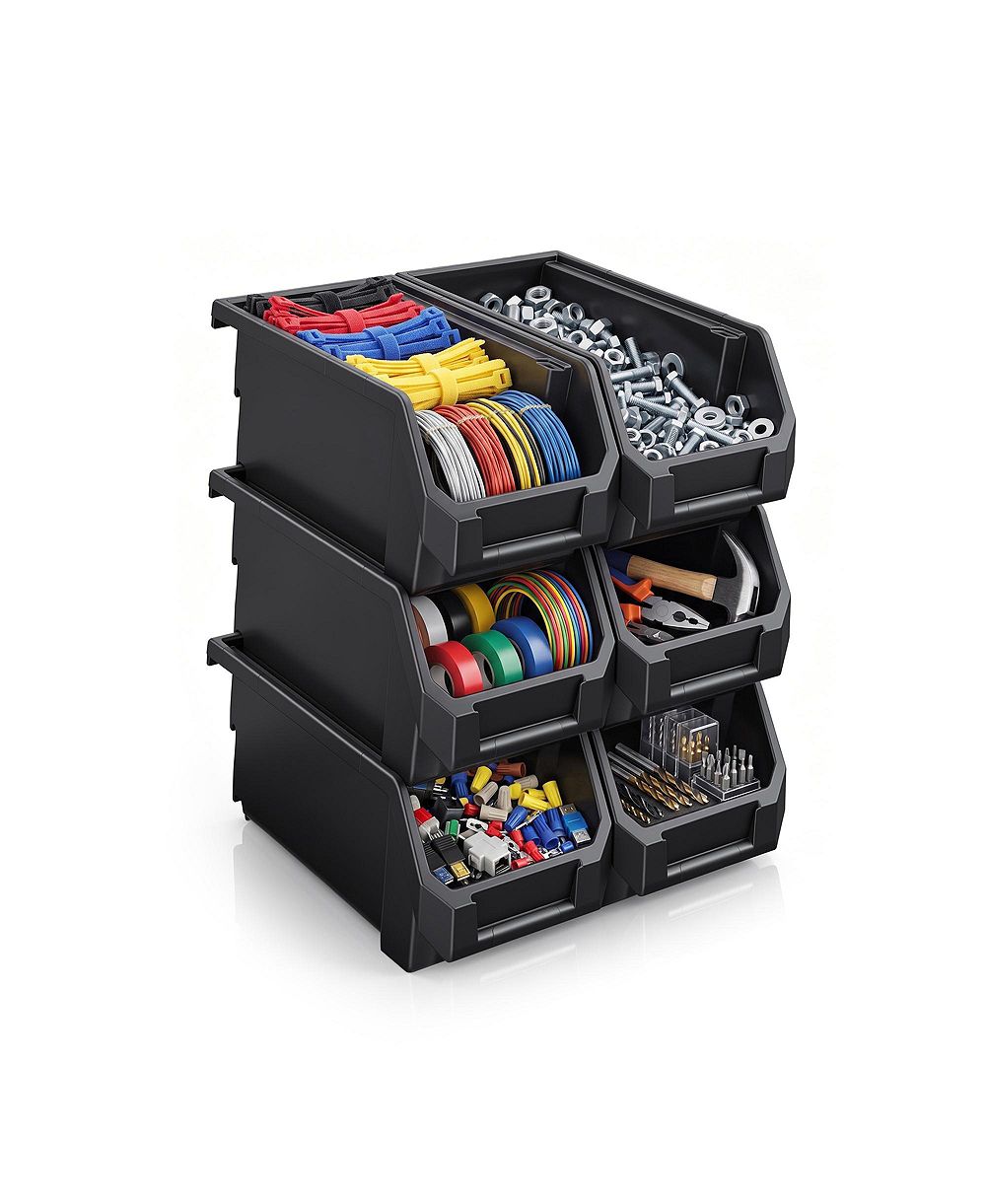 Органайзер для хранения Sorbus Medium Open Front Stackable Garage Storage Bin Heavy Duty Plastic