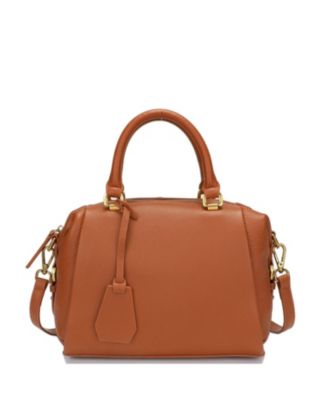 SUSU Quinn Women's Pebbled Leather Boston Bag Structured Doctor Bag Top Handle Satchel Crossbody Bowling Handbag