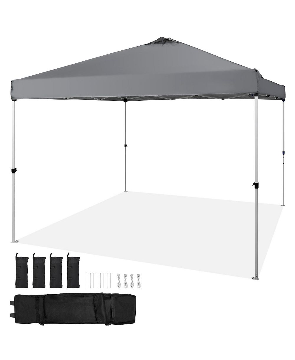 SEVORLEY Pop Up Canopy Tent, 10 x 10 feet, Waterproof Instant Gazebo with Roller Bag and 4 Sandbags