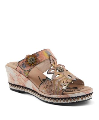 L'Artiste Women's Coverup Sandal with Stitch-to-Sole Construction