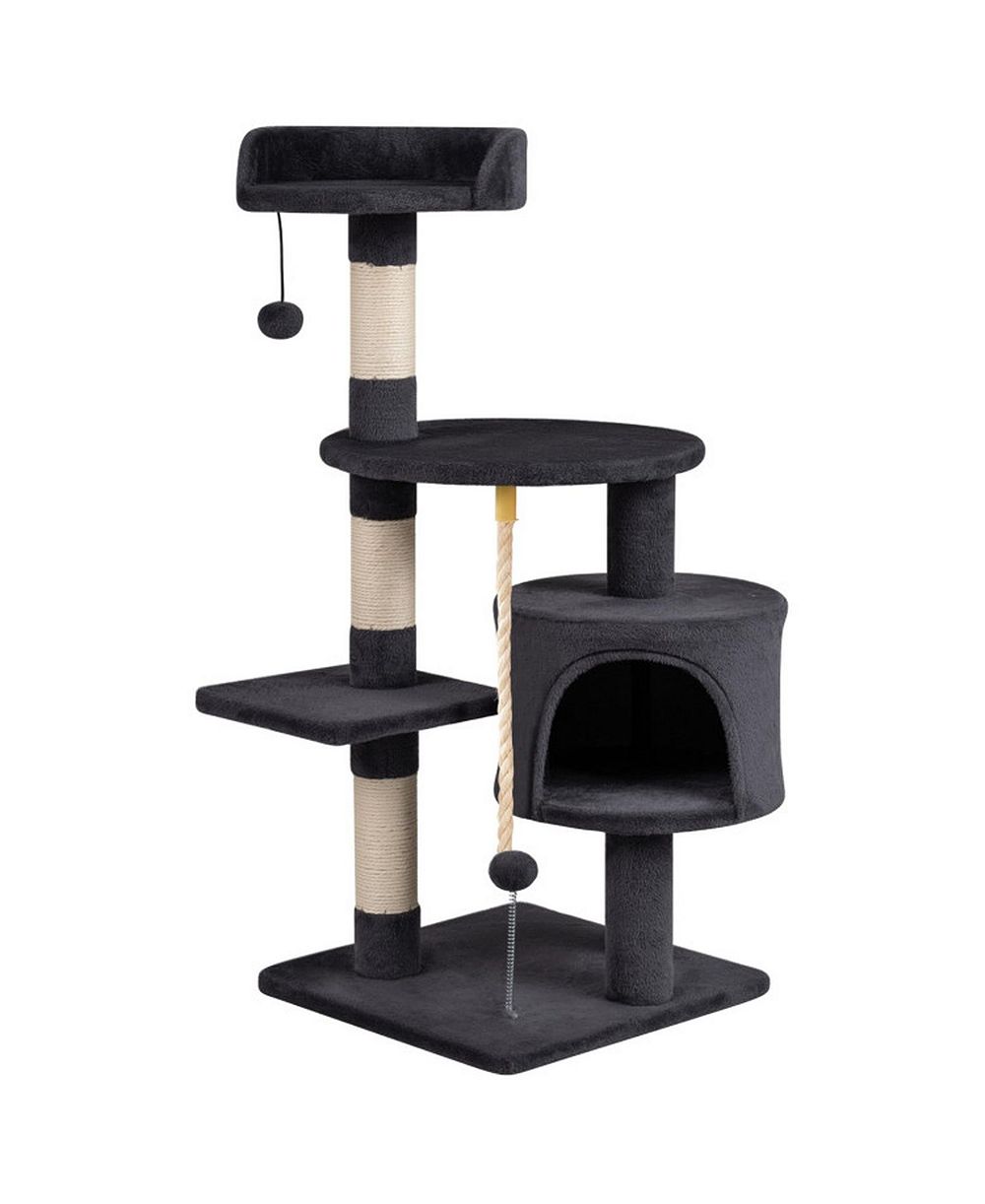 HONGGE 36 Inch Kitten Tower with Condo Plush Perch and 3 Sisal Scratching Posts