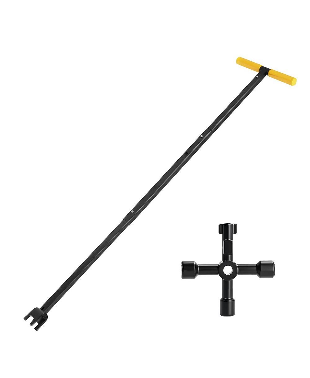 XDOVET Water Meter Key Adjustable Shut Off Tool 4 Way Valve