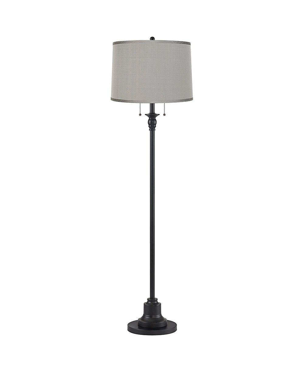 Напольный торшер 360 Lighting Dyna Traditional 58'' с платиновым абажуром