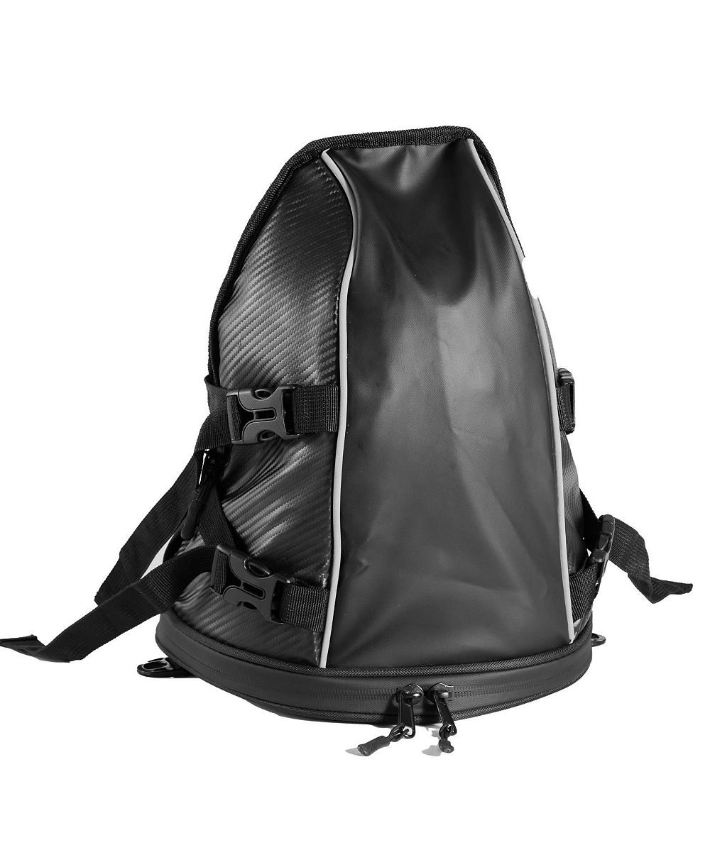 SEVORLEY Motorcycle Tail Bag, 10 L Rear Seat Luggage with Waterproof Rain Cover and Shoulder Strap