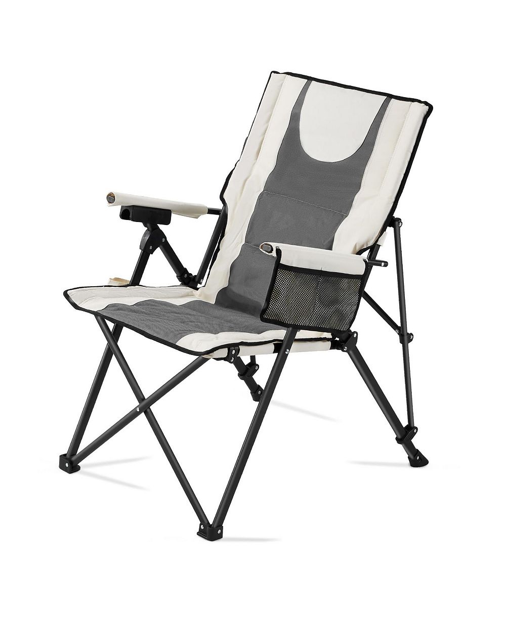 SEVORLEY Heated Camping Chair with 3 Heat Settings, High Back Folding Chair, 260 lb Capacity