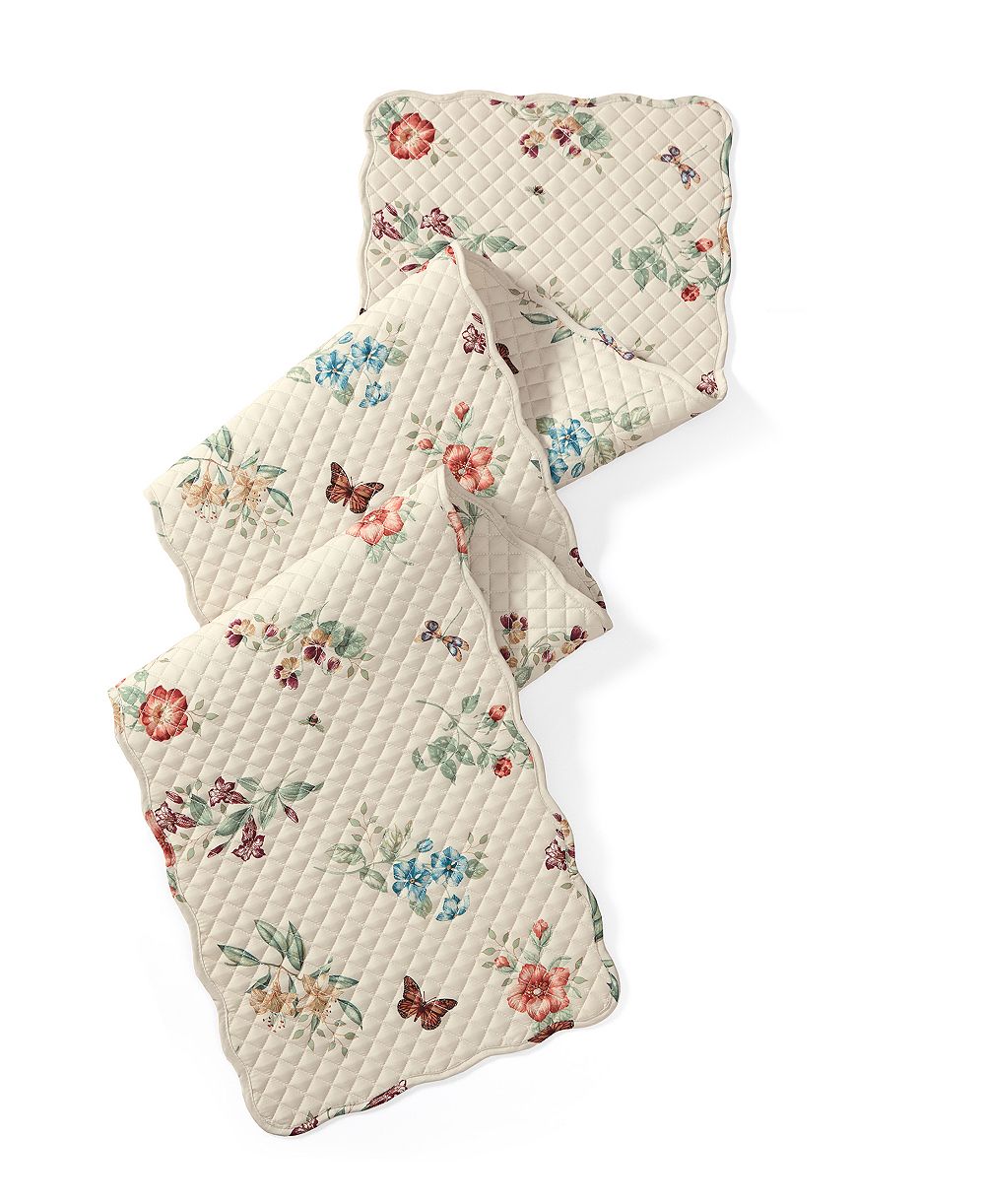 Беговая дорожка Lenox Butterfly Meadow Fall Quilted Runner, 14" x 72"