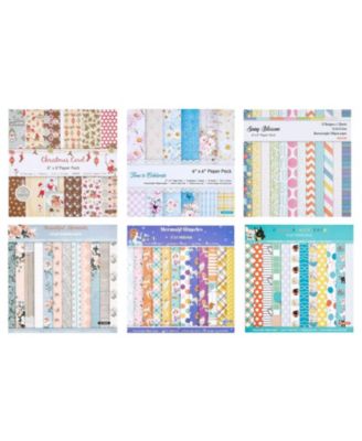 SEVORLEY Patterned Scrapbook Paper, 72 Sheets, 6 x 6 Inch for Card Making
