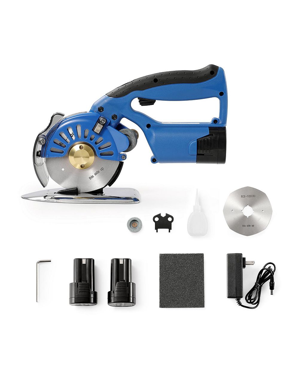SEVORLEY Cordless Electric Rotary Fabric Cutter, 5-Speed Octagonal Blade Cloth Cutting Machine