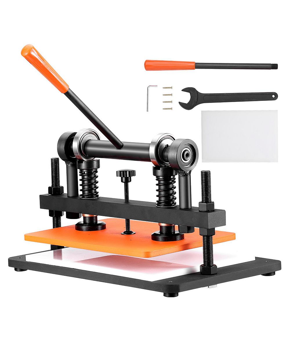 SEVORLEY Manual Leather Cutting Machine with 14.2 x 10.2 in Embossing Plate