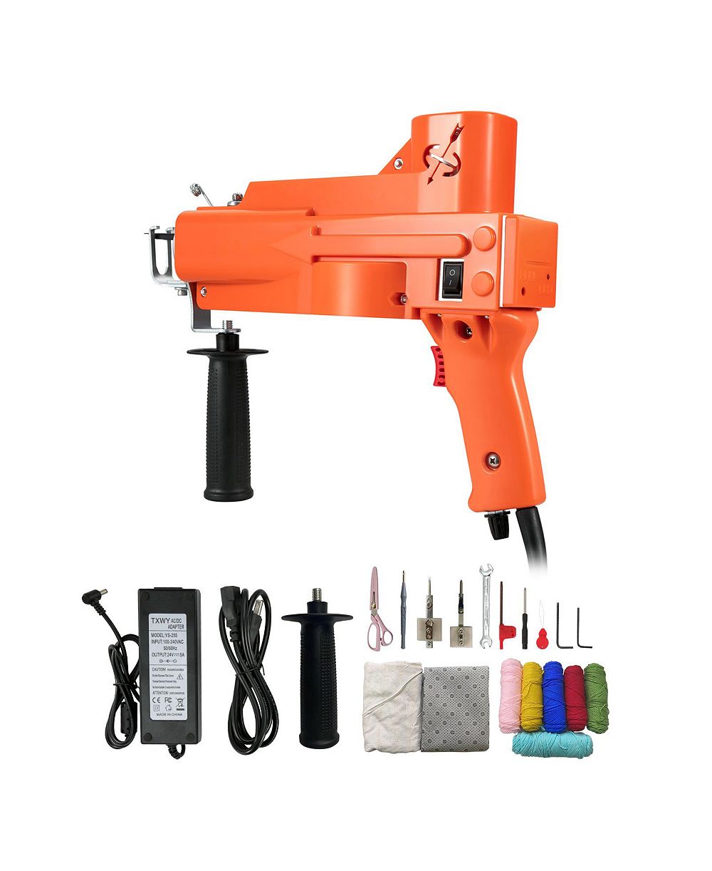 SEVORLEY 2-in-1 Electric Tufting Gun, Cut and Loop Pile Rug Making Machine Starter Kit