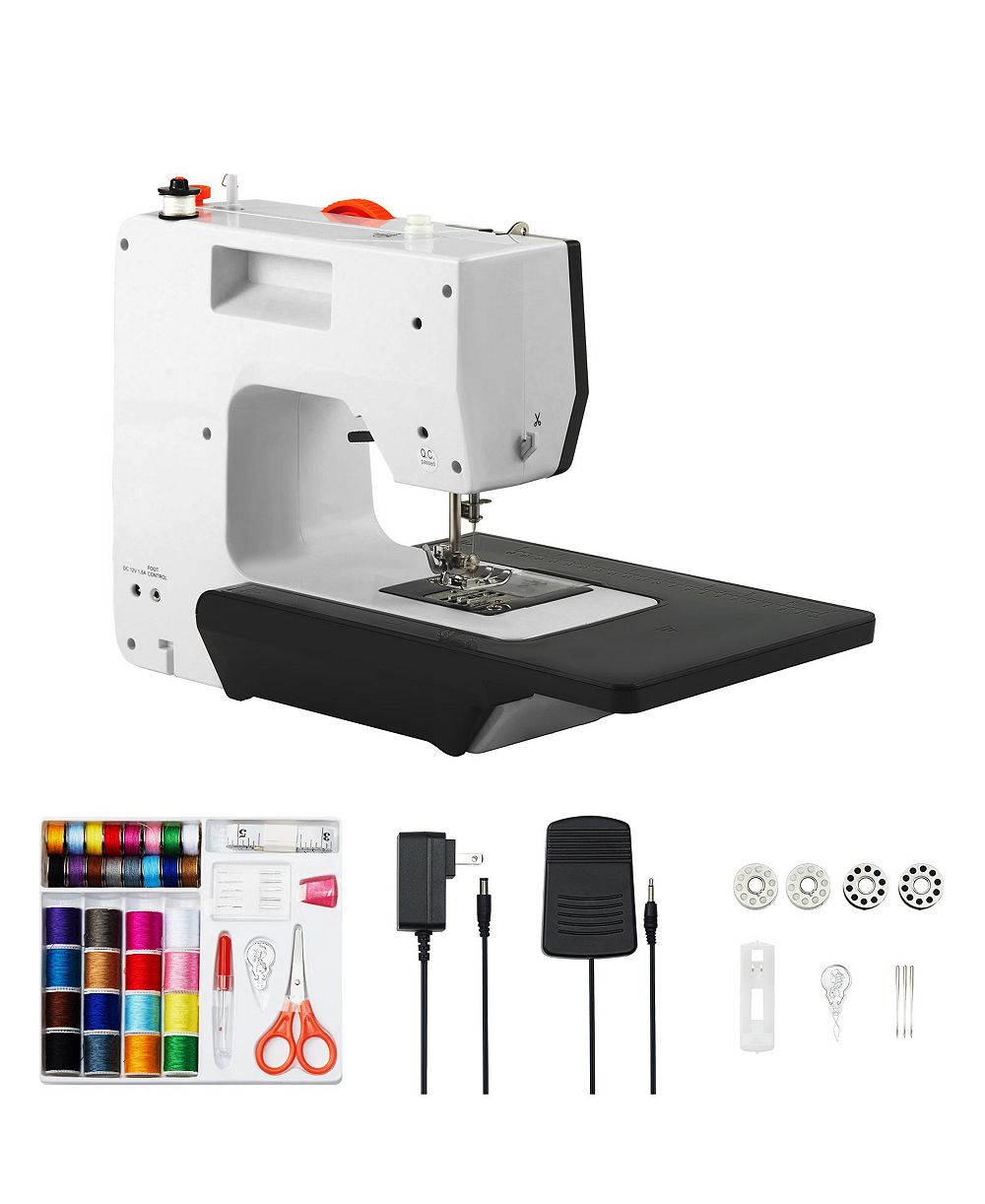 SEVORLEY Portable Sewing Machine for Beginners, 38 Stitches with Extension Table and Foot Pedal