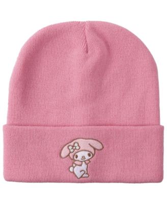 My Melody Women's Embroidered Character Art Cuff Beanie