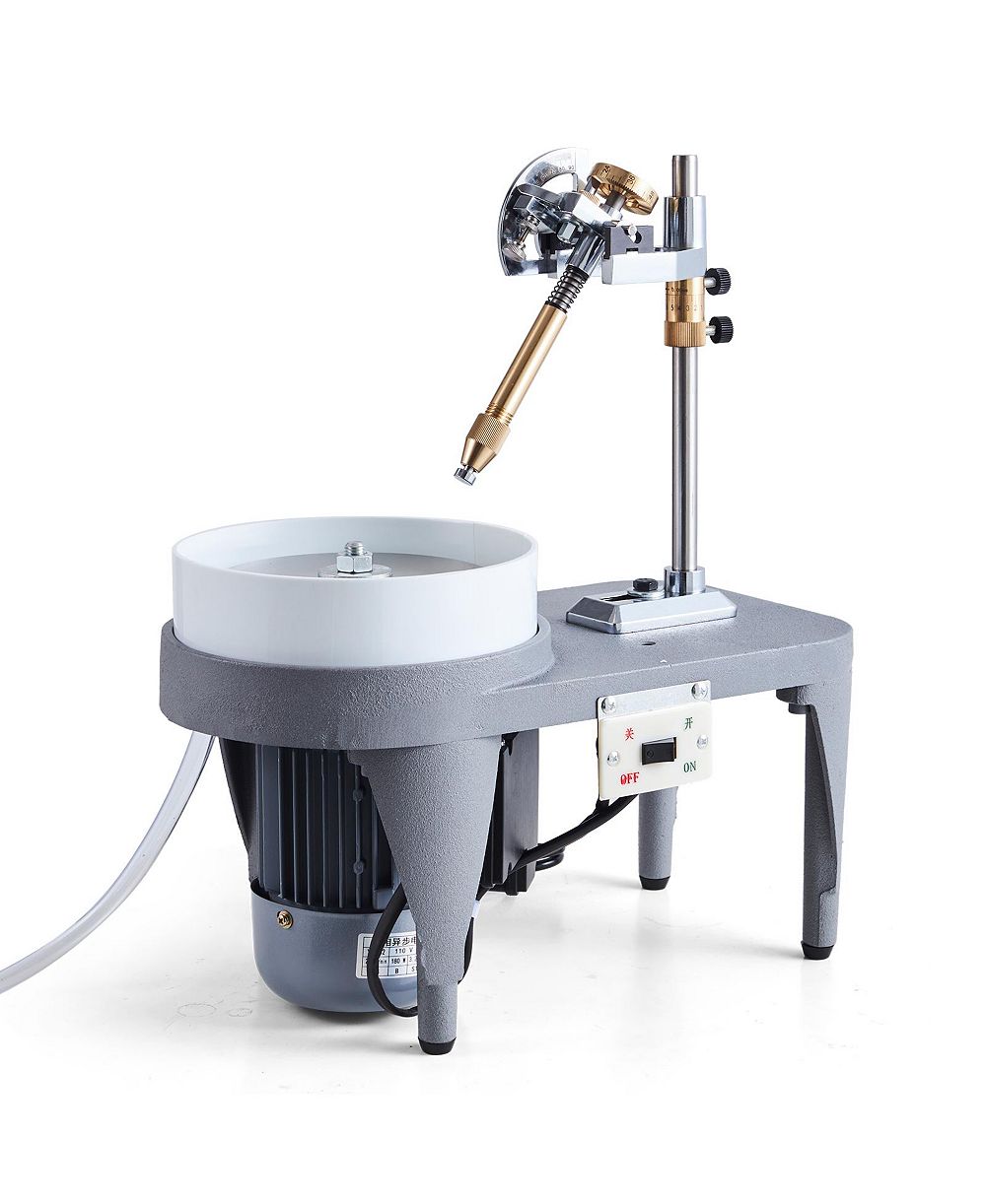 SEVORLEY Gem Faceting Machine, 180W 2800 RPM Jade Grinding and Polishing Machine with Faceted Manipulator