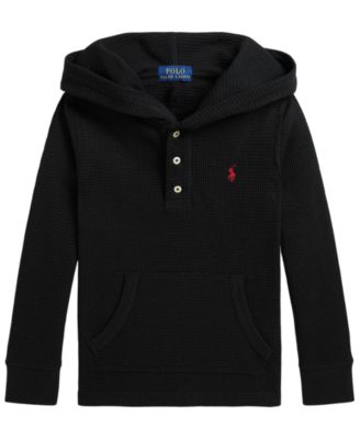 Мужская худи Polo Ralph Lauren с капюшоном и длинным рукавом из вафельной вязки для мальчиков 2T-7 лет