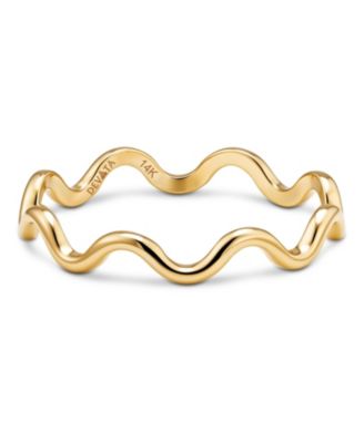 Devata Wavy Ring in 14K Gold