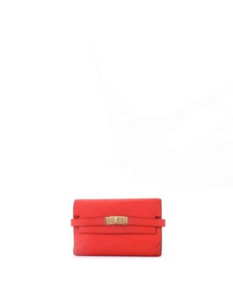 Б/у кошелек Hermes Medium Kelly Trifold из кожи Chevre Mysore