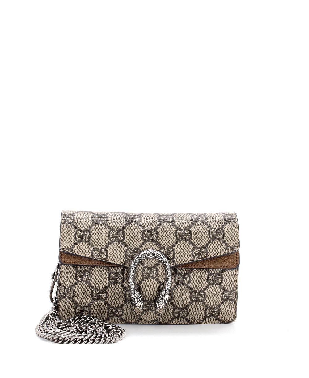 Pre-Owned сумка Gucci Super Mini Dionysus, GG Coated Canvas