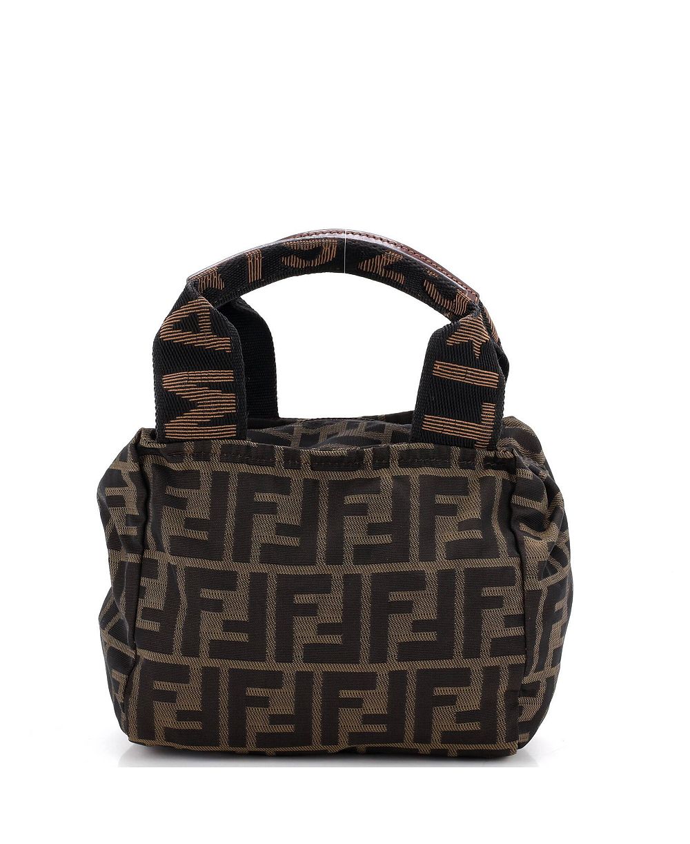 Сумка Pre-Owned Fendi Mini Vintage 1925 Cosmetic Tote Zucca Canvas