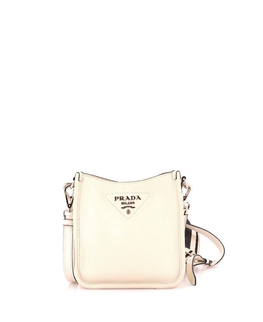 Б/у мини-сумка Prada Mini Logo Strap Crossbody Vitello Daino