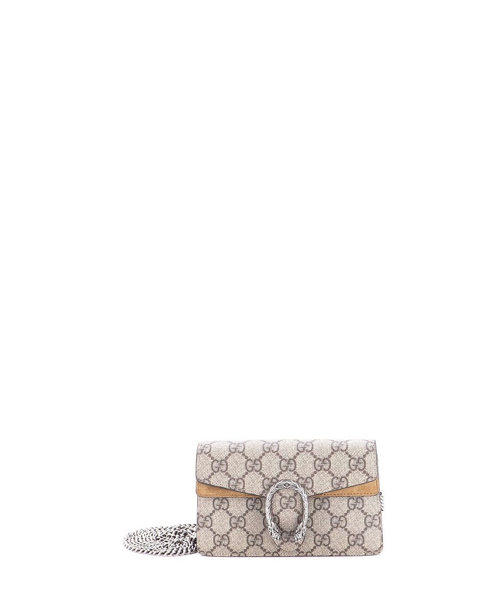 Gucci Super Mini Dionysus сумка GG Coated Canvas
