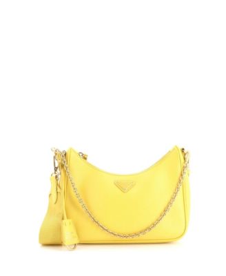 Pre-Owned Prada Small Re-Edition 2005 сумка на плечо из кожи Saffiano