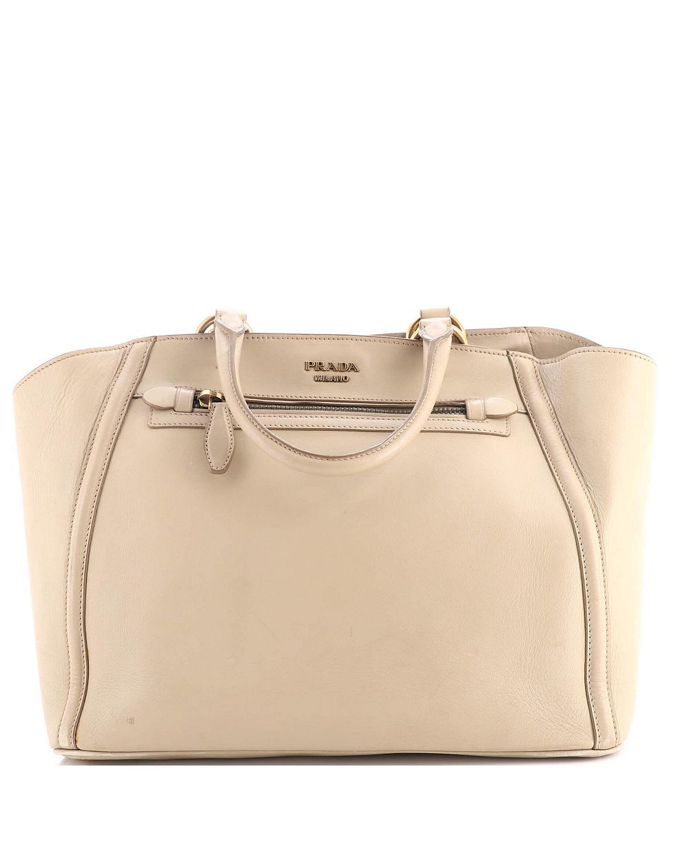 Pre-Owned Prada Large Front Pocket сумка тоут из телячьей кожи