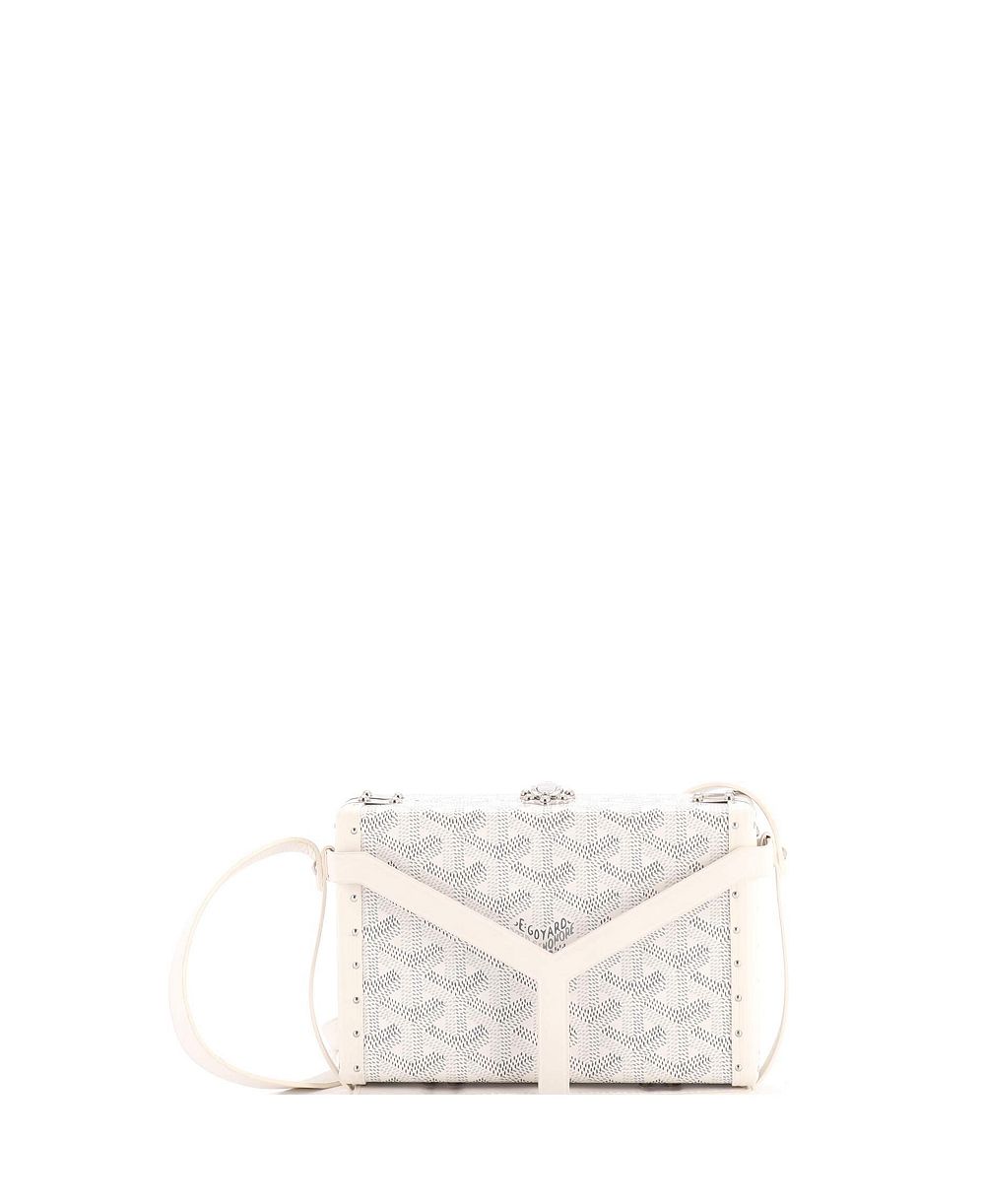 Б/у сумка Goyard Minaudiere из покрытия из канваса