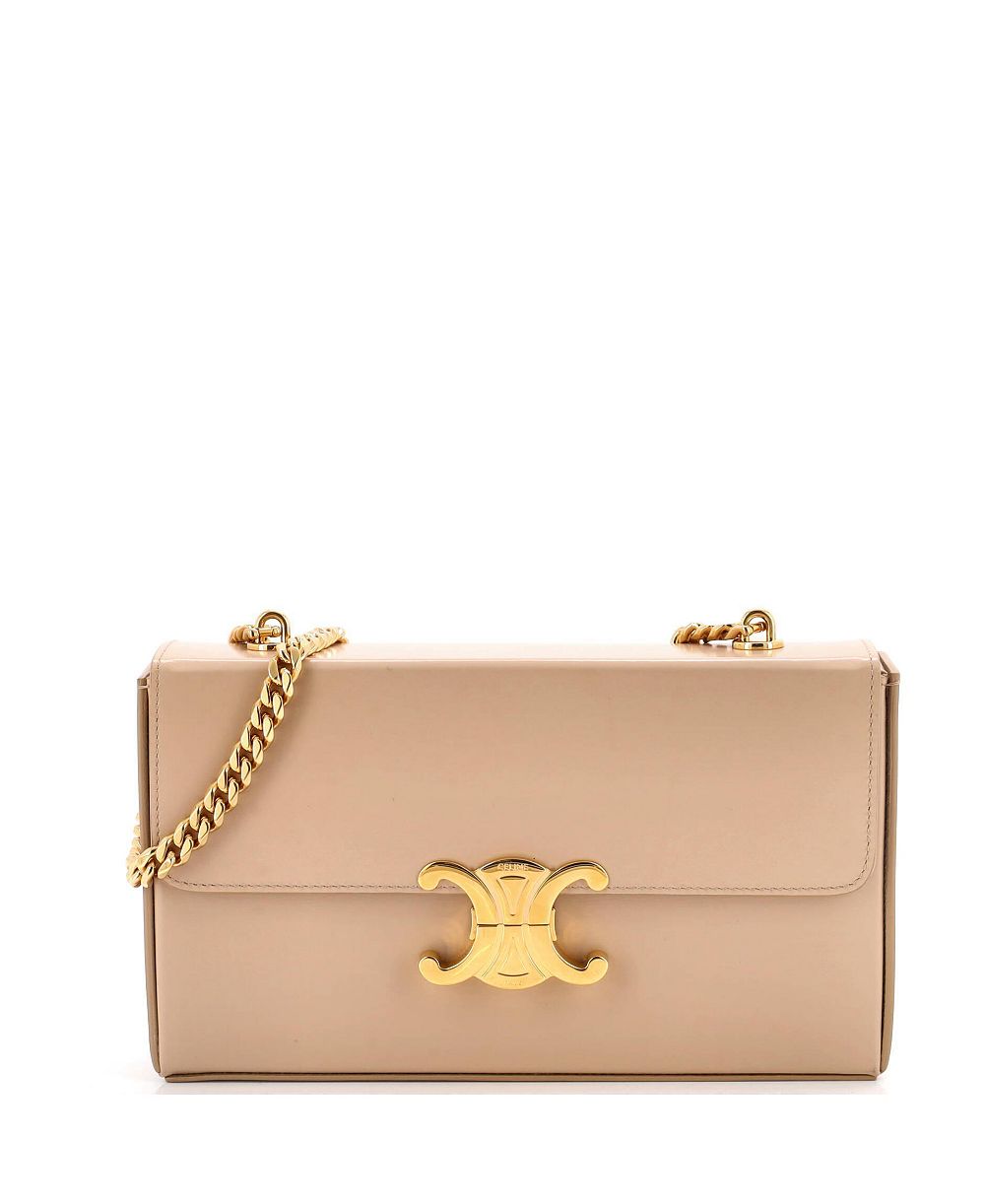 Сумка через плечо Pre-Owned Celine Triomphe Box Chain Leather