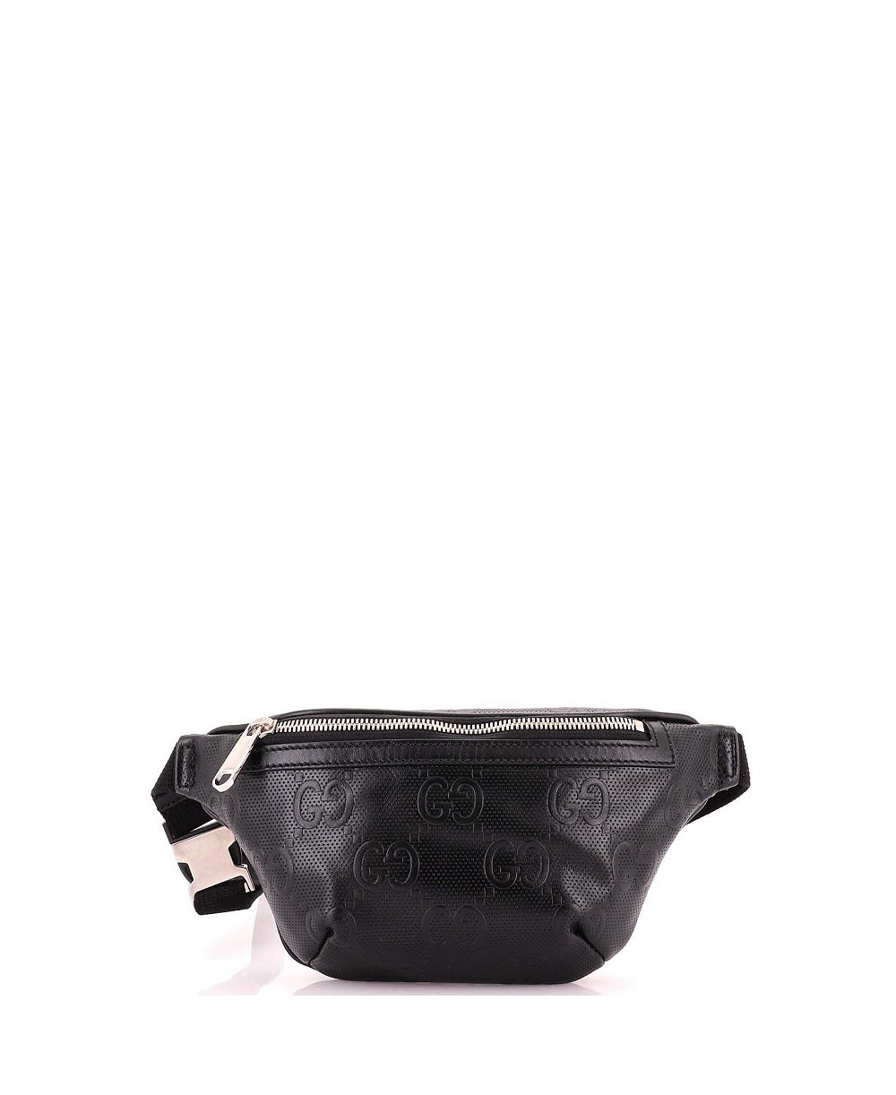 Сумка-пояс Gucci Small Belt Bag GG Embossed Perforated Leather Pre-Owned