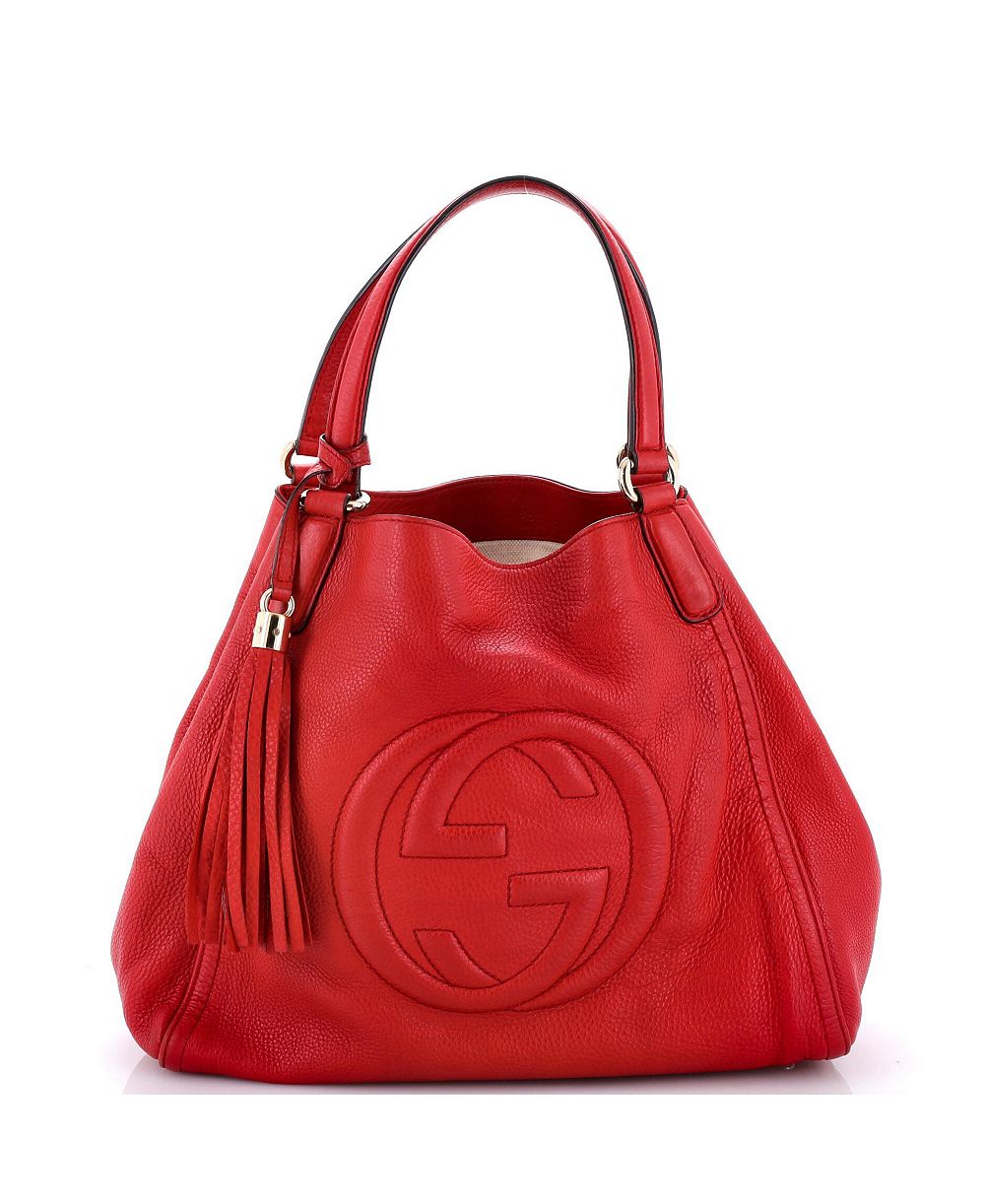 Pre-Owned Gucci Сумка через плечо Soho, кожаная, средняя