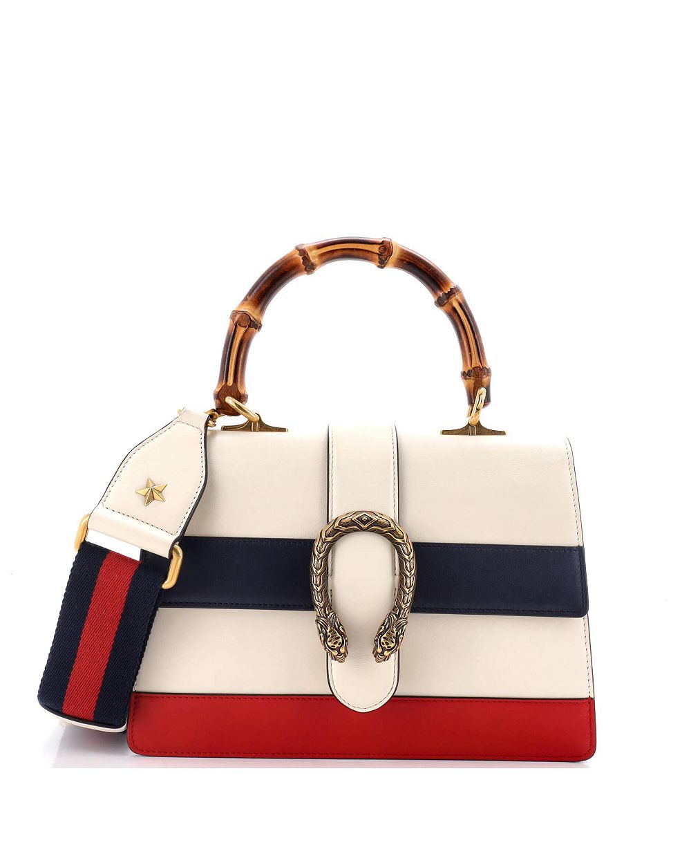 Б/у сумка Gucci Dionysus Medium Bamboo Top Handle Leather Colorblock