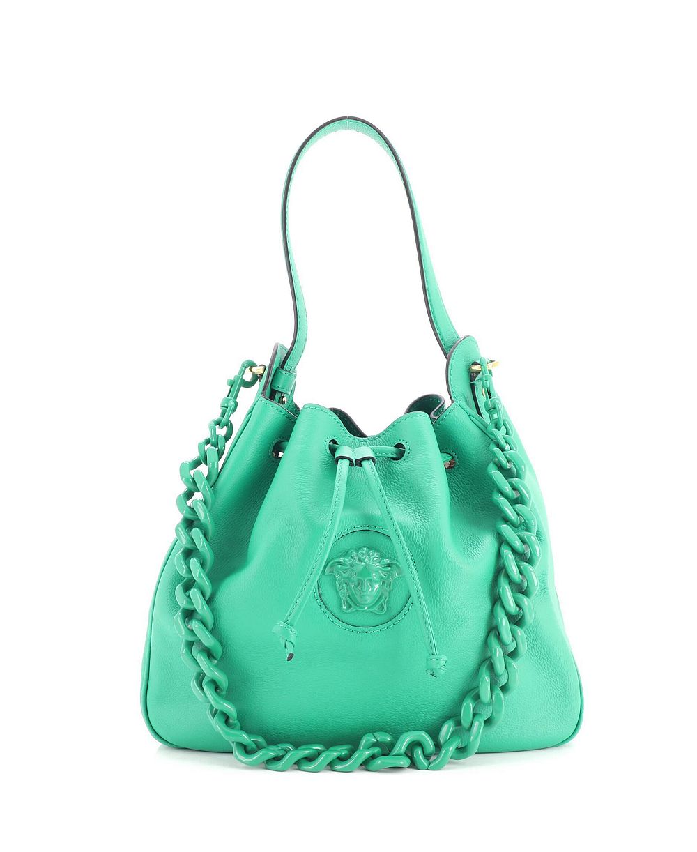 Pre-Owned Versace Large La Medusa Bucket Leather