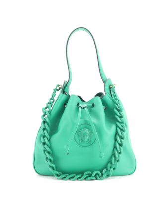Сумка-ведро Versace La Medusa из кожи, б/у